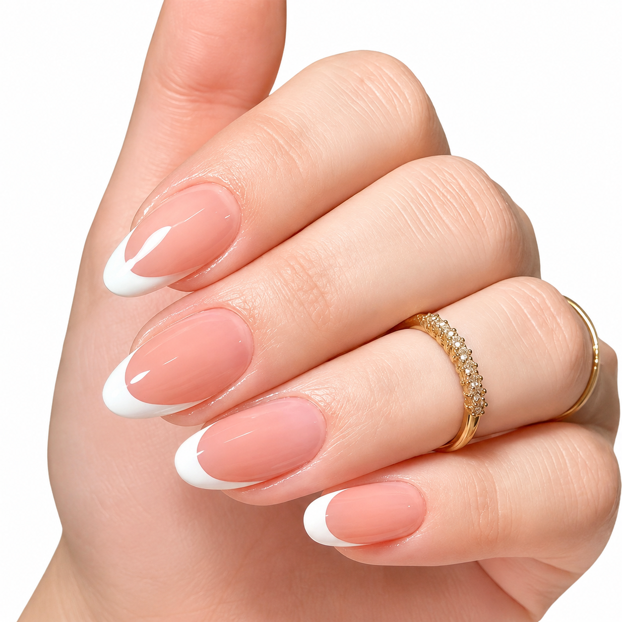 Minimalist White French Tip Press-On Nails