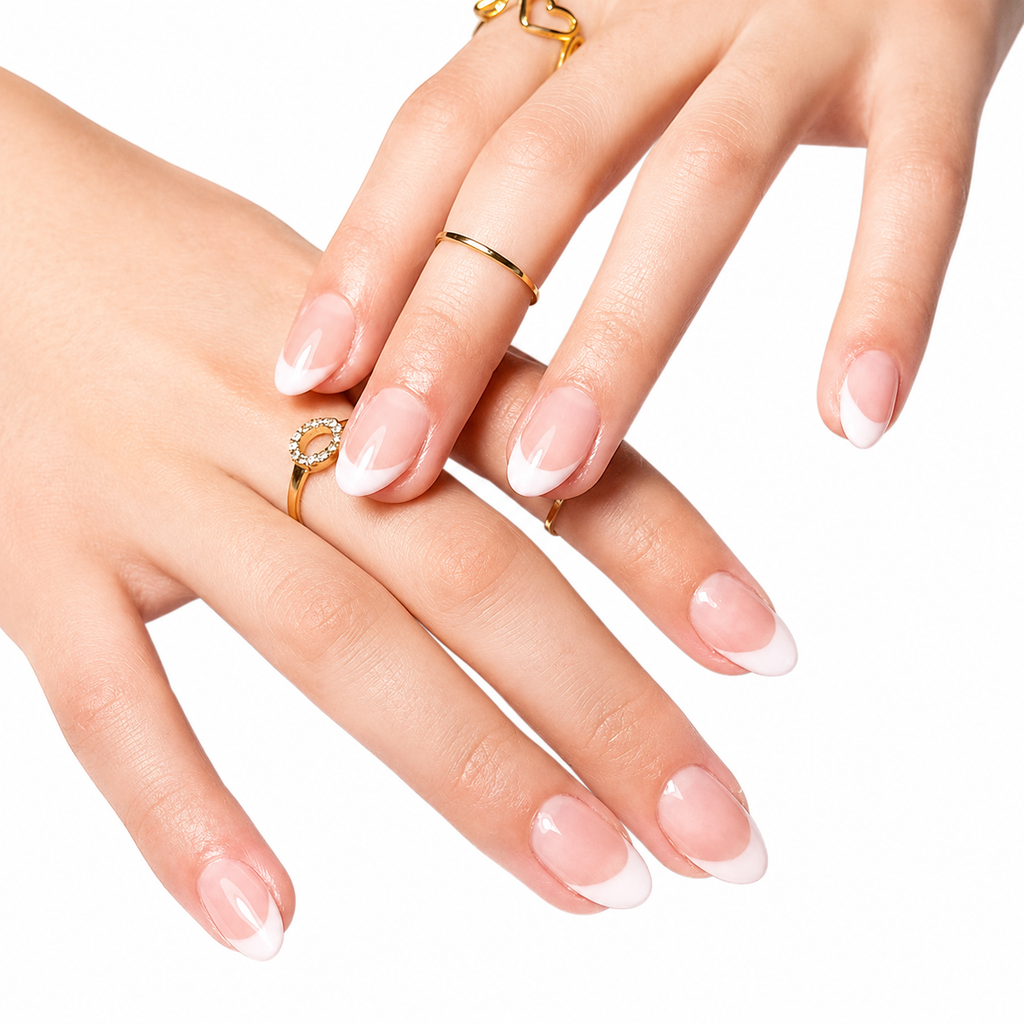 Minimalist White French Tip Press-On Nails