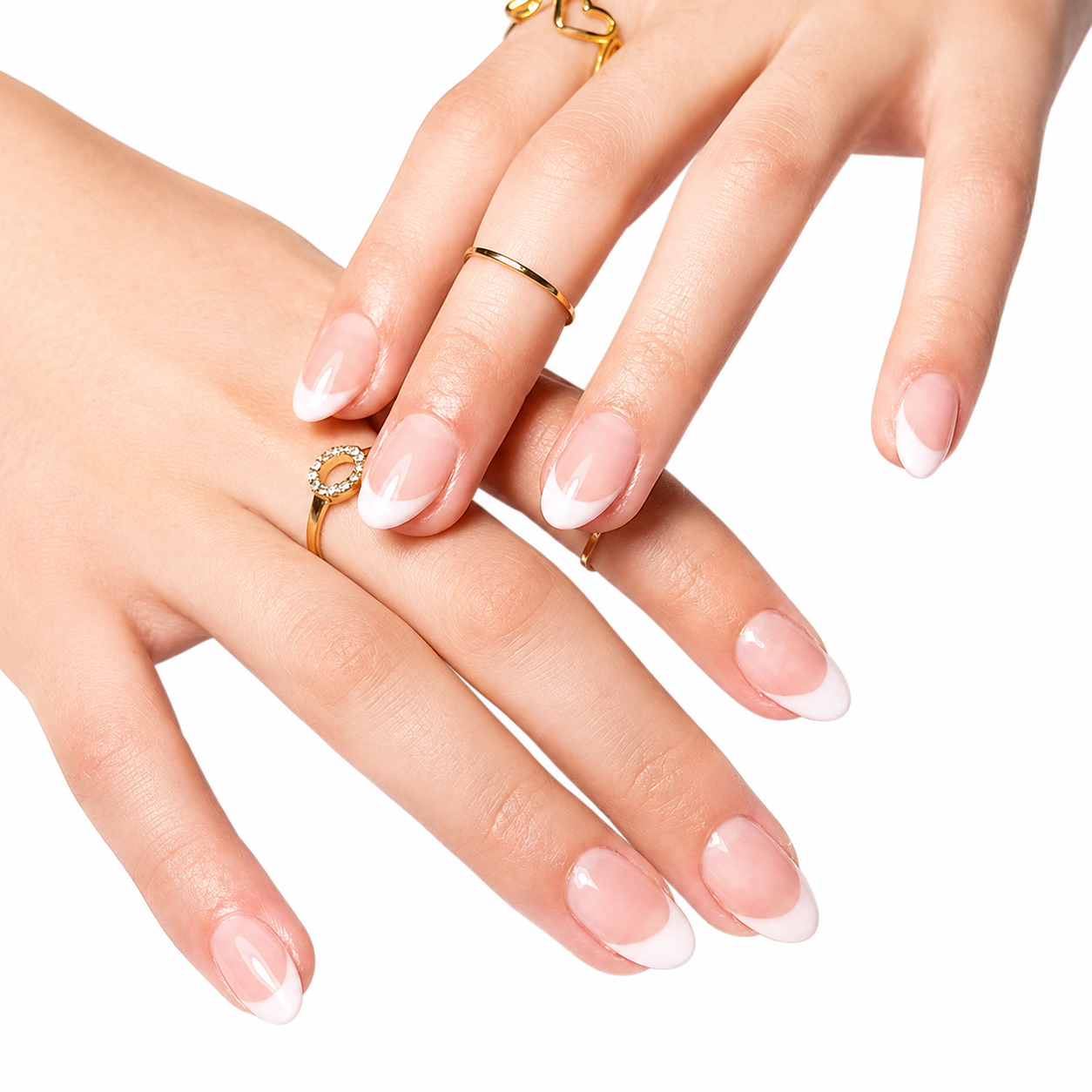 Minimalist White French Tip Press-On Nails