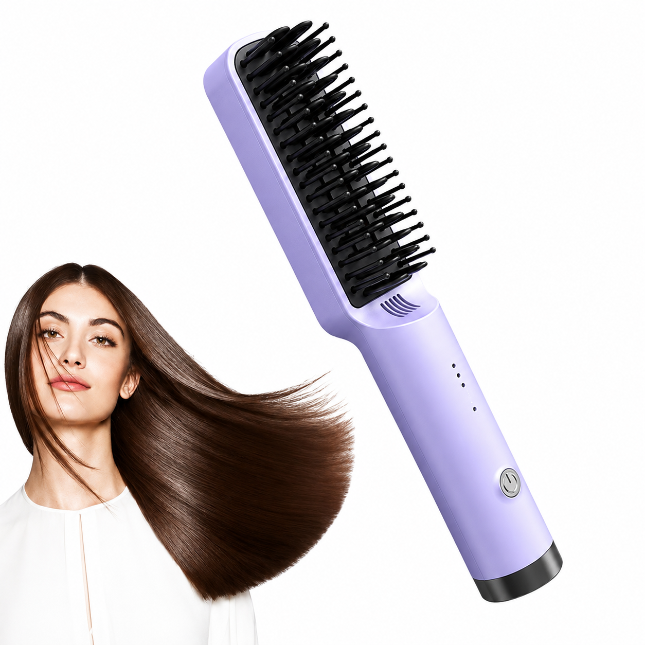 Cordless Hair Straightener Brush
